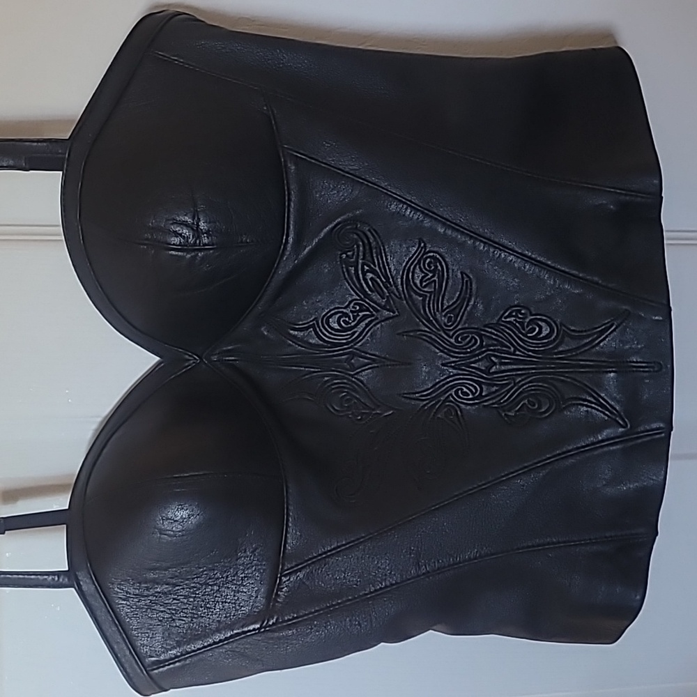 Women's leather Harley Davidson Top
